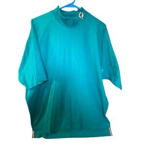VTG 90s NFL TEAM MIAMI DOLPHINS OLD LOGO REEBOK PLAY DRY TURTLE NECK SS SHIRT  M